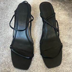 Studio Amelia Black Heeled Sandals